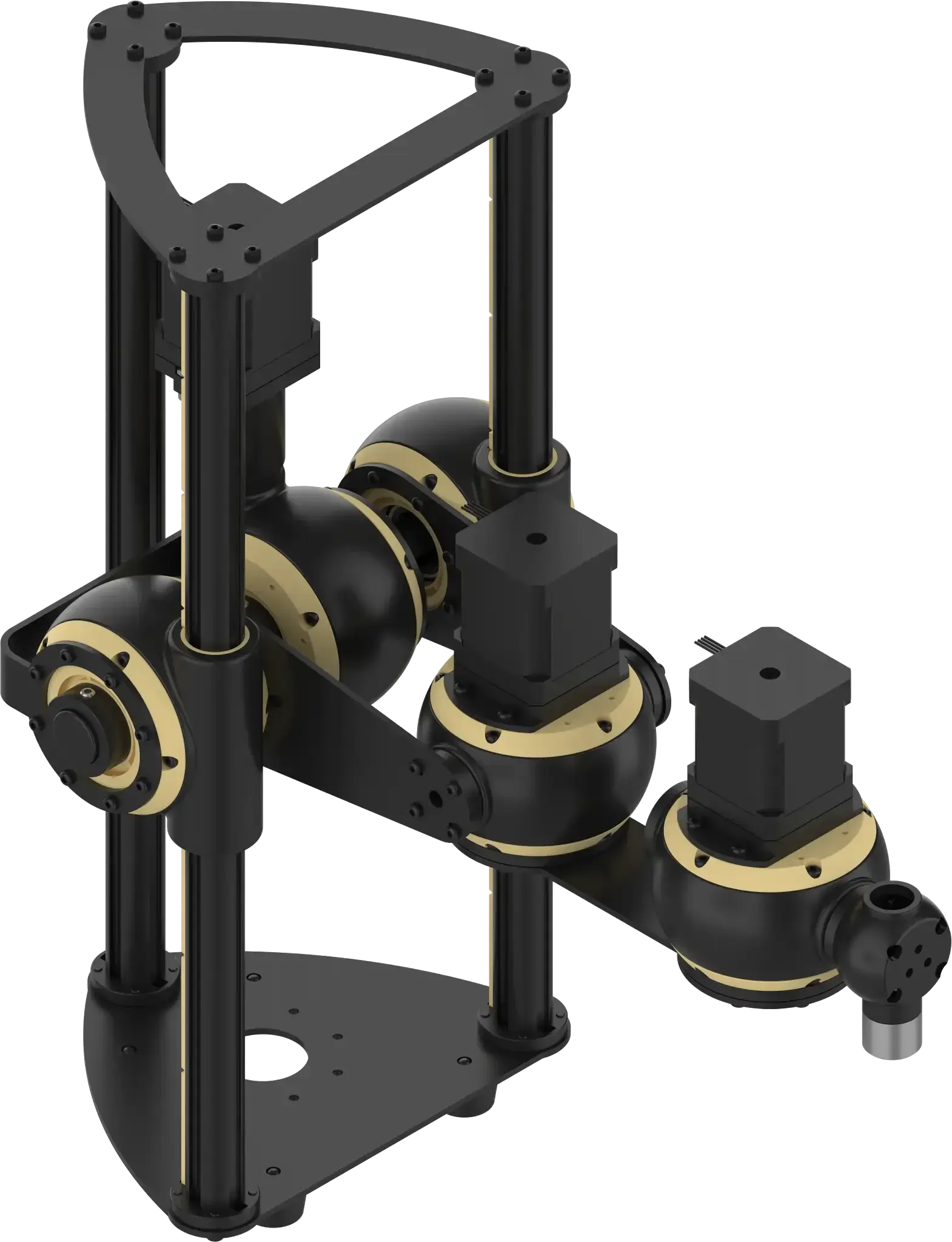 assembled igus Apiro Robotic Kit RL-A9.0200 showing joints and structural rods