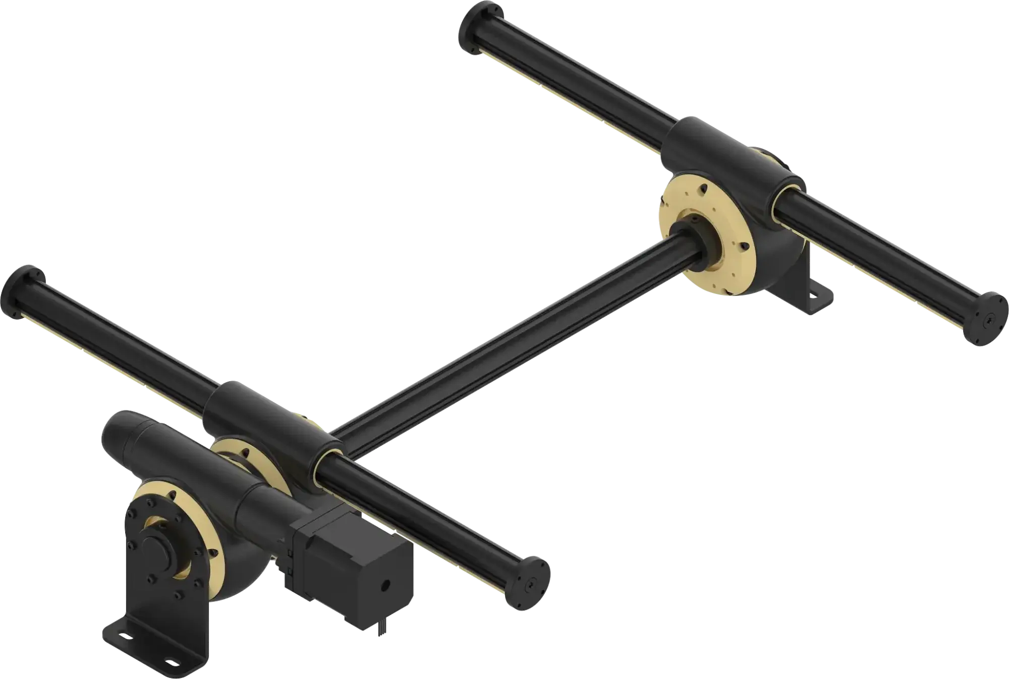 assembled igus Apiro Robotic Kit RL-A9.0200 showing main joints and rods