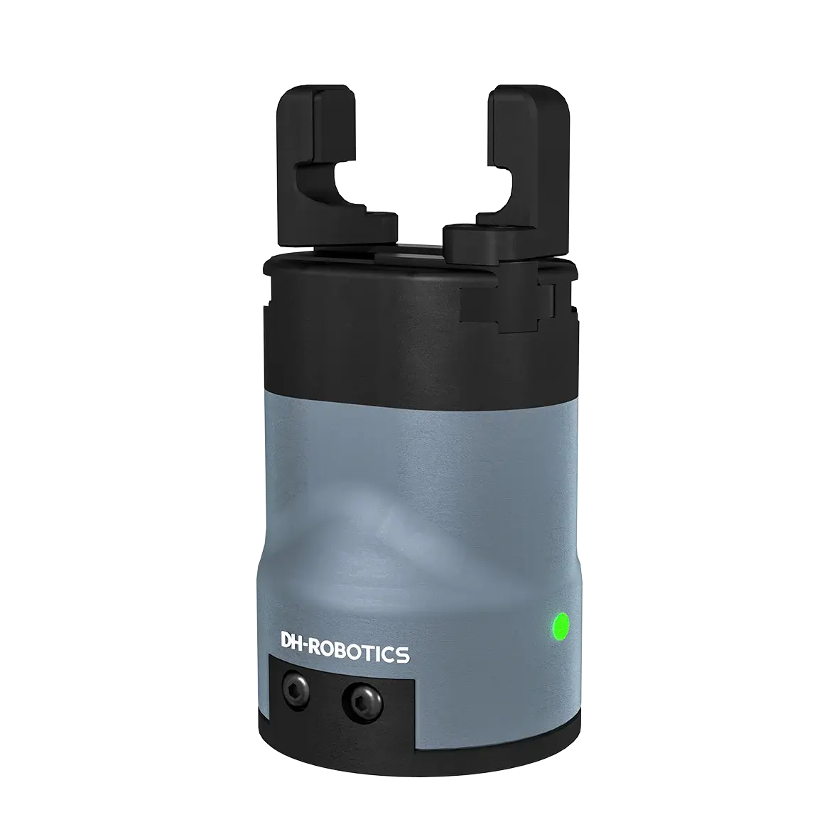 Front view of DH Robotics PGC-140-50 Electric Gripper with fingers open
