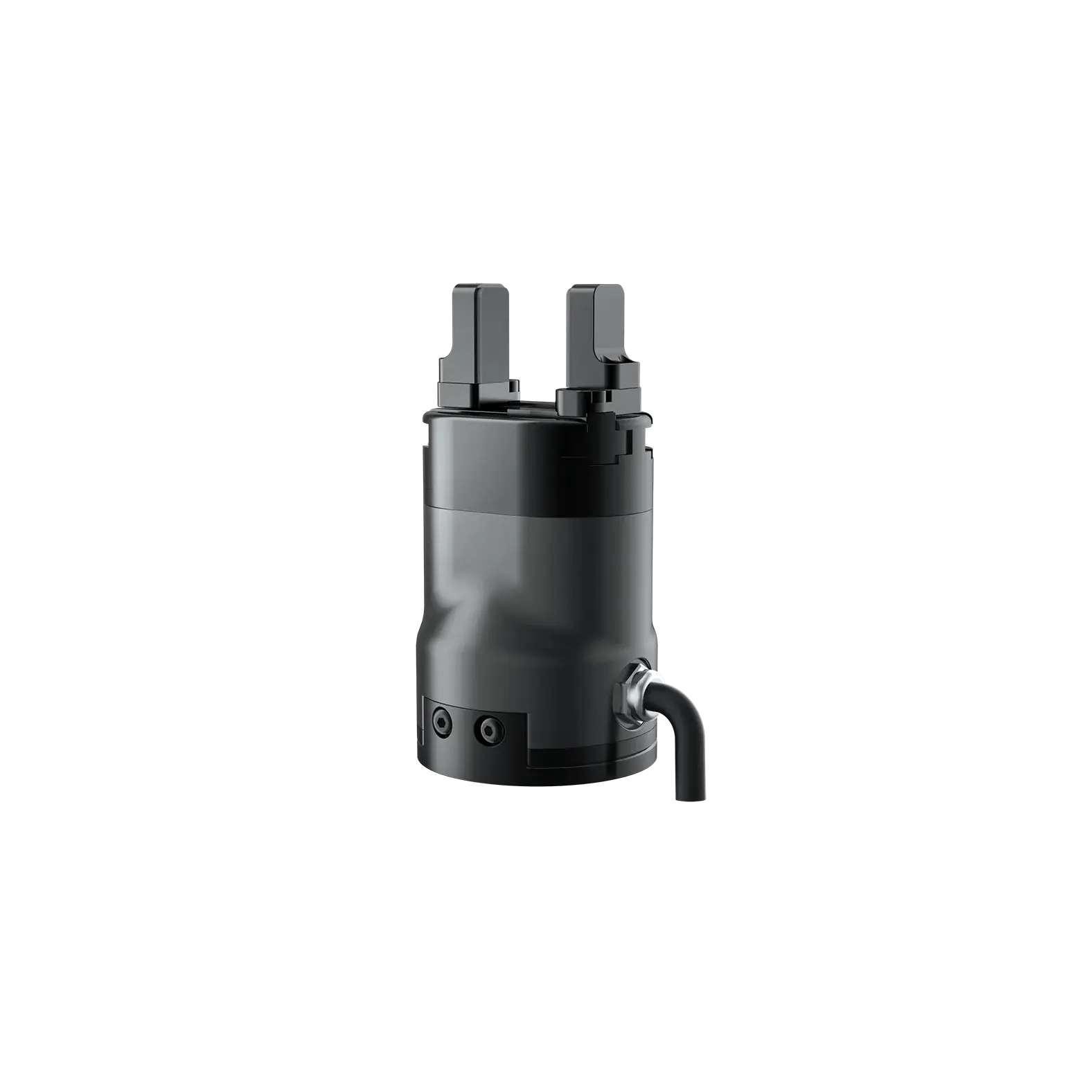 electric parallel gripper with two fingers and cable on right side